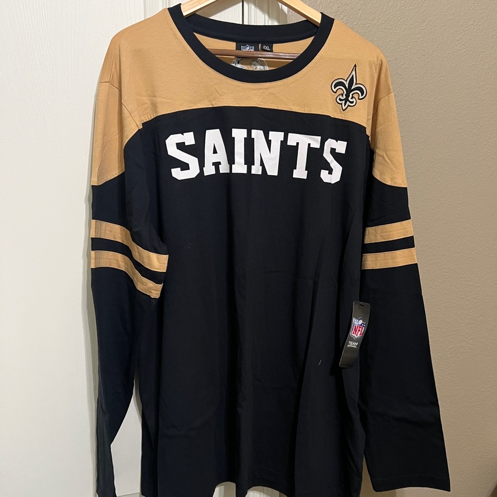 NWT Men’s NFL New Orleans Saints Color Block Shirt
Size 2XL